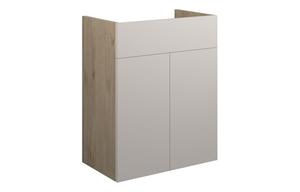 Eden 500mm Standard Basin Unit - Matt Dove Grey (Oak Cab)